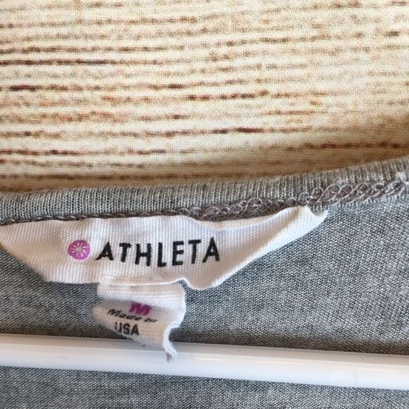 ATHLETA TWISTER TANK TOP IN GRAY KNIT - Picture 4 of 6